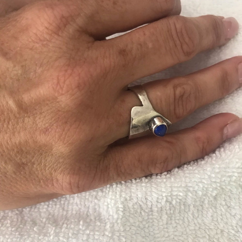 Blue lapaz ring - Picture 2 of 2